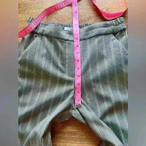 Mango Striped Trouser Dress Pants | Gray | XS - Picture 6 of 13